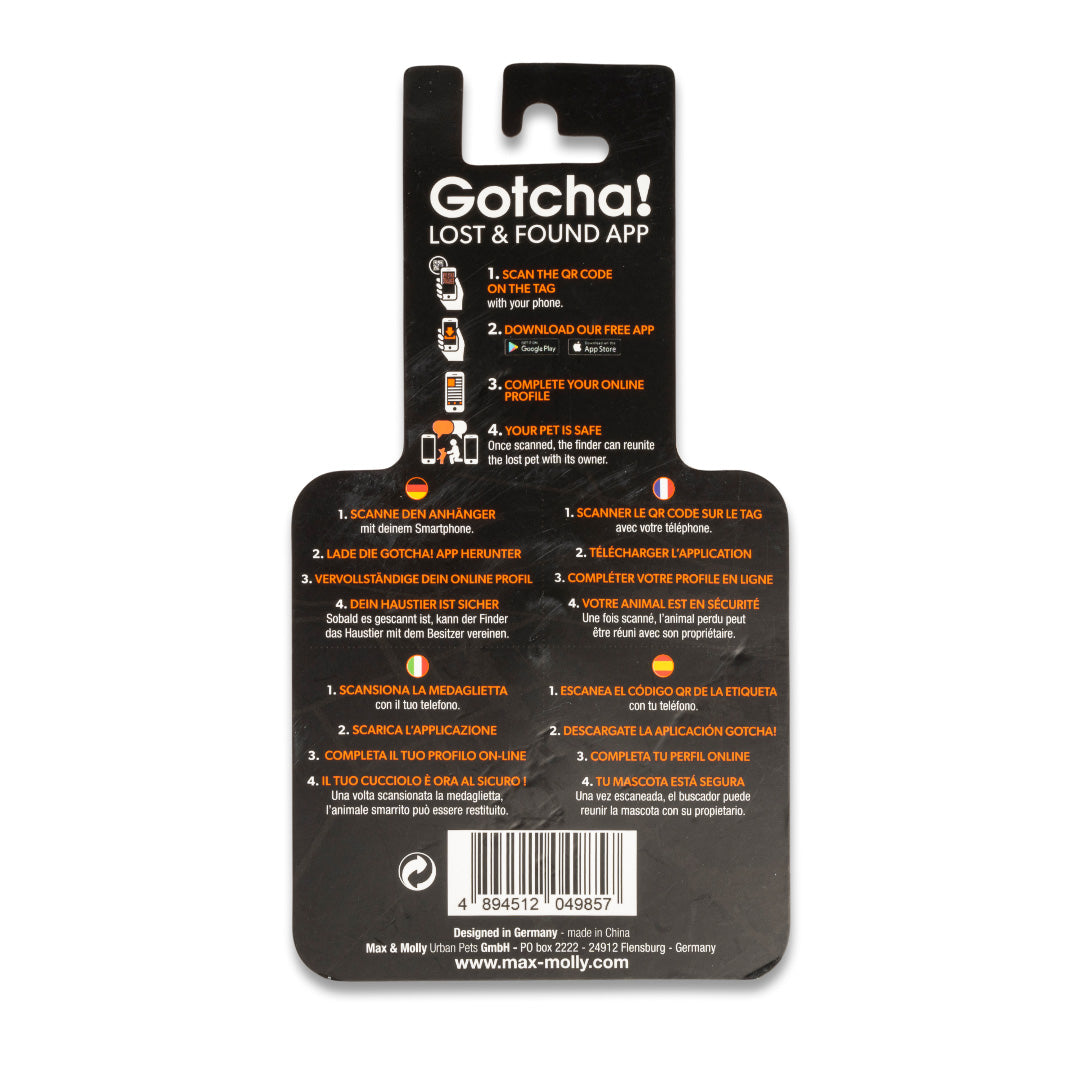 ¡GOTCHA! Etiqueta de identificación inteligente