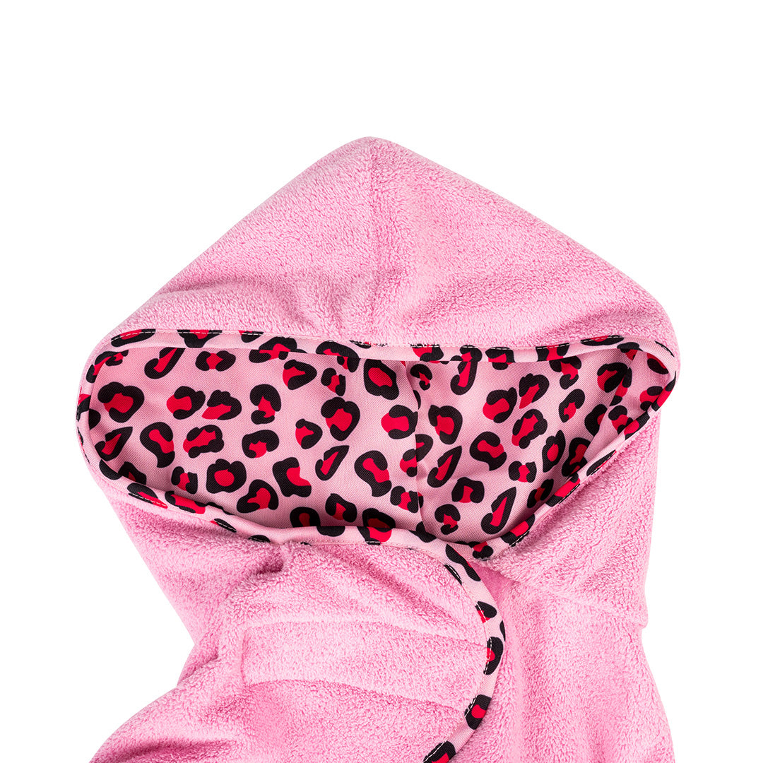 Albornoz para perros - ORIGINAL Leopard Pink
