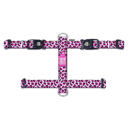 Arnés H - Leopard Pink