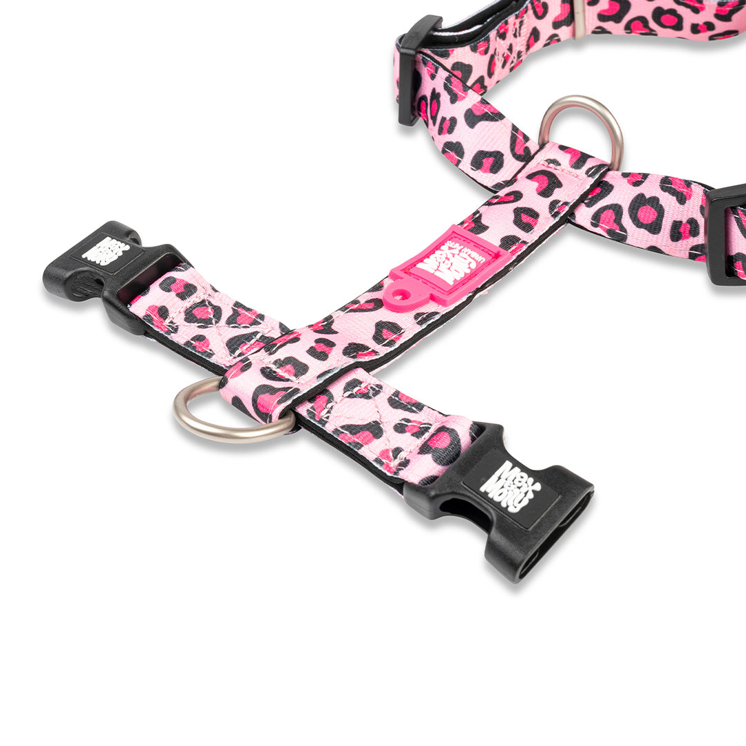 Arnés H - Leopard Pink