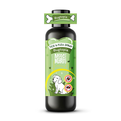 Repelente de garrapatas y pulgas, Bugtopia, 150 ml/5oz